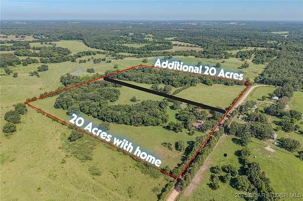 20 Acres of Agricultural Land for Sale in Lebanon, Missouri