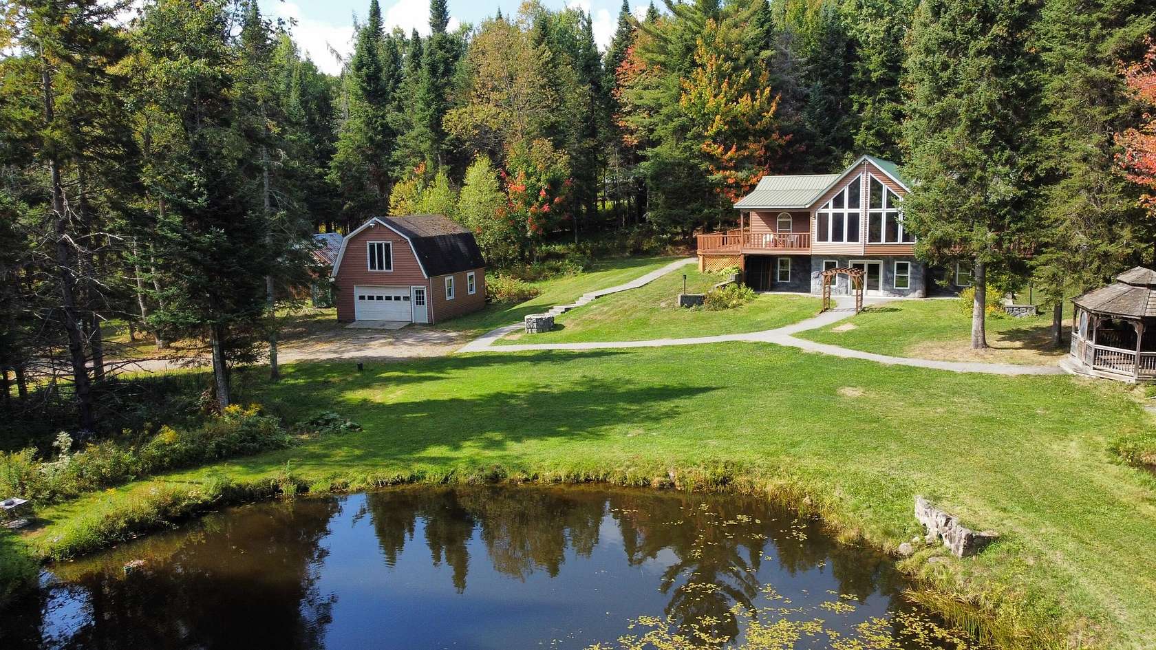 8 Acres of Residential Land with Home for Sale in St. Regis Falls, New York