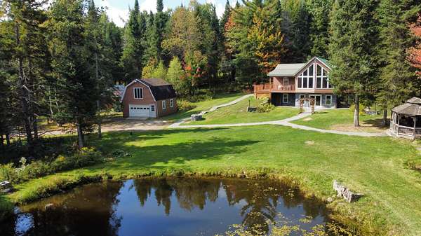 8 Acres of Residential Land with Home for Sale in St. Regis Falls, New York