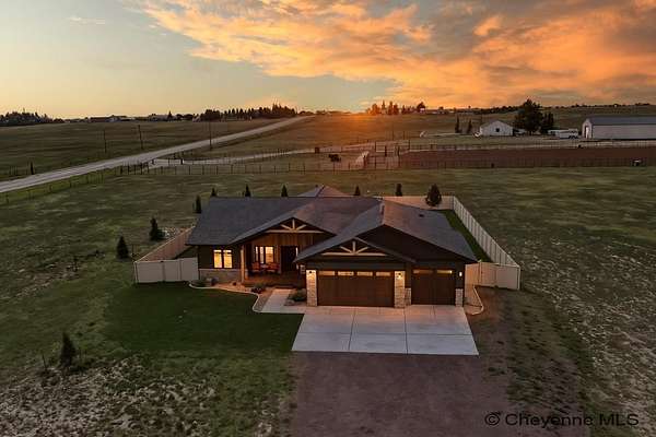 4.84 Acres of Land with Home for Sale in Cheyenne, Wyoming