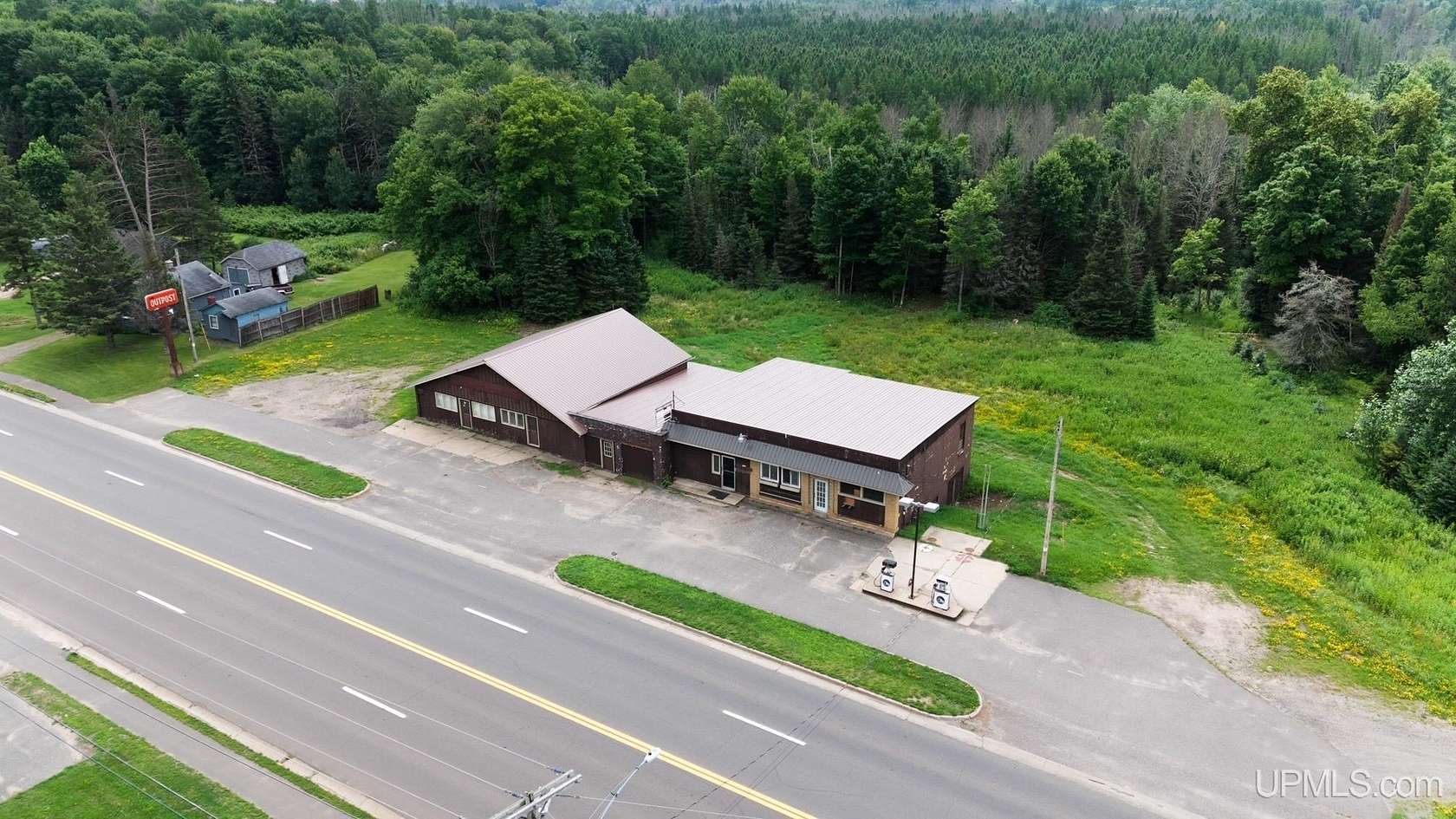 2.53 Acres of Improved Commercial Land for Sale in Iron River, Michigan