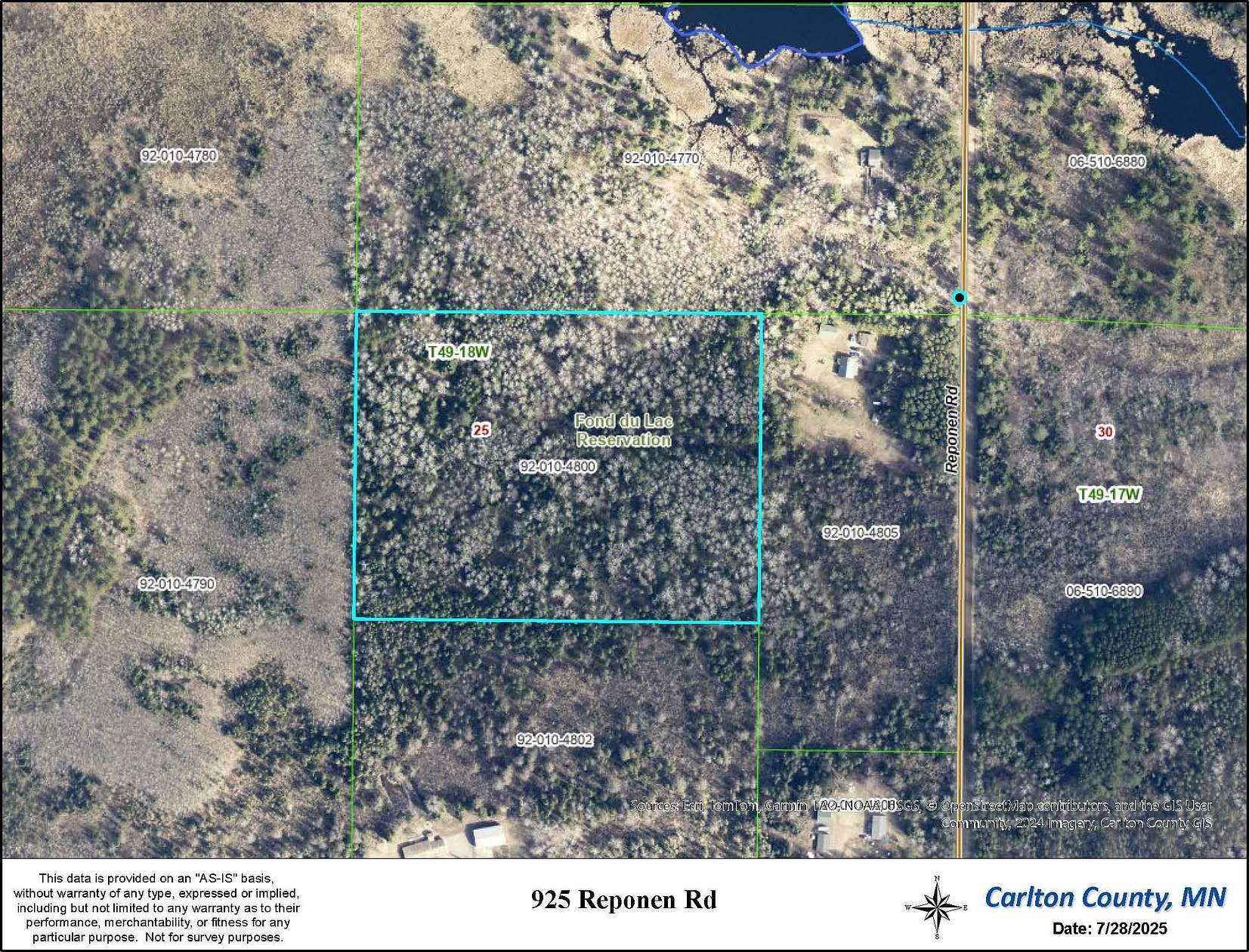 13.8 Acres of Land for Sale in Cloquet, Minnesota