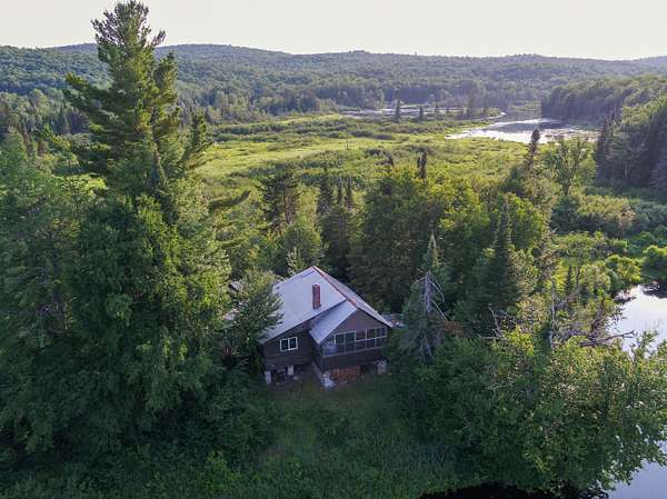 50 Acres of Recreational Land with Home for Sale in St. Regis Falls, New York