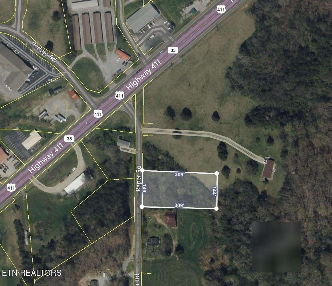 2 Acres of Commercial Land for Sale in Madisonville, Tennessee