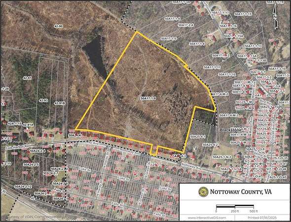 37.5 Acres of Land for Sale in Blackstone, Virginia