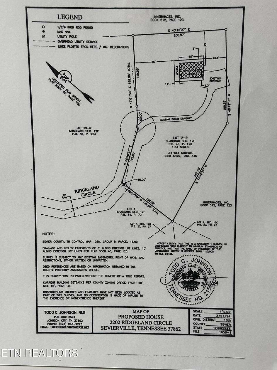 1.64 Acres of Land for Sale in Sevierville, Tennessee