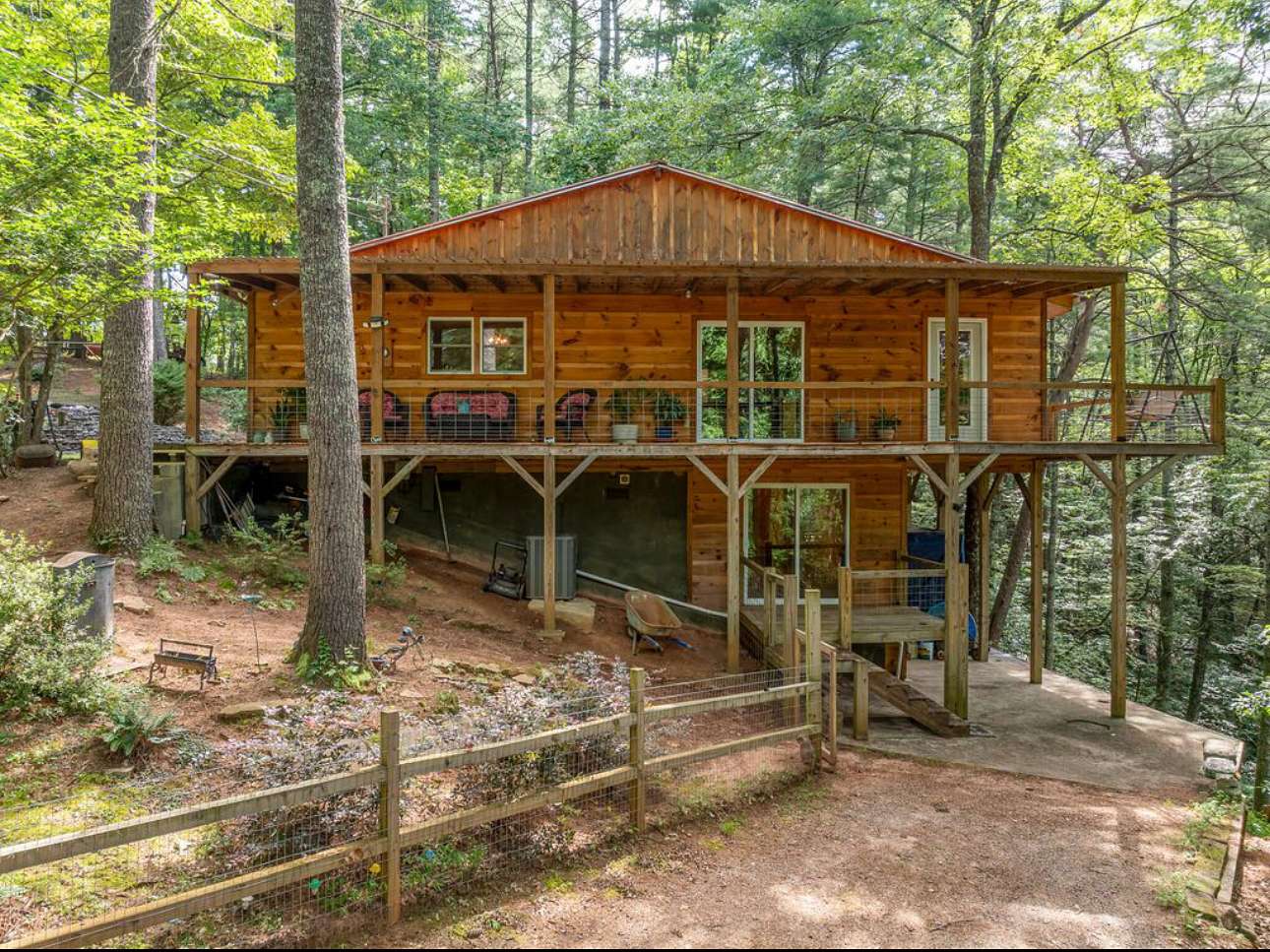 7 Acres of Residential Land with Home for Sale in Ellijay, Georgia