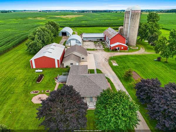 6.83 Acres of Residential Land with Home for Sale in Pulaski, Wisconsin