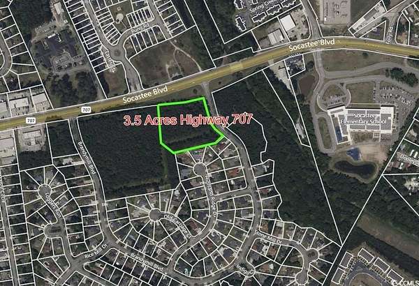 3.5 Acres of Mixed-Use Land for Sale in Myrtle Beach, South Carolina