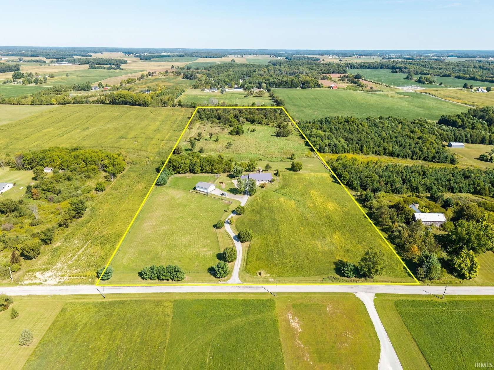 20 Acres of Land with Home for Sale in Kendallville, Indiana