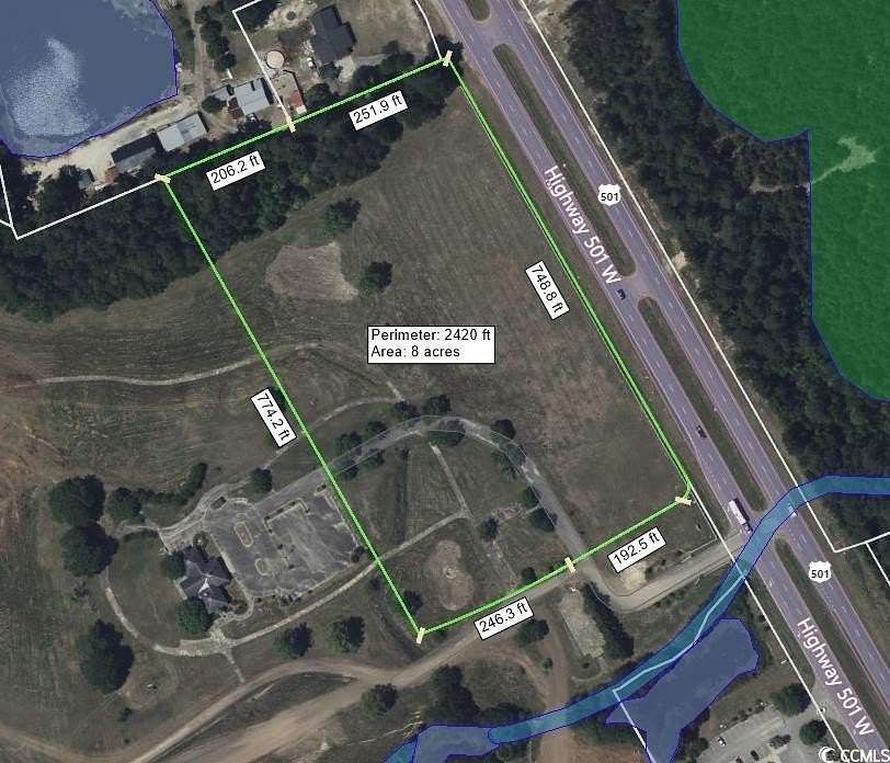 8 Acres of Mixed-Use Land for Sale in Galivants Ferry, South Carolina