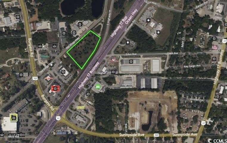 3 Acres of Commercial Land for Sale in Murrells Inlet, South Carolina