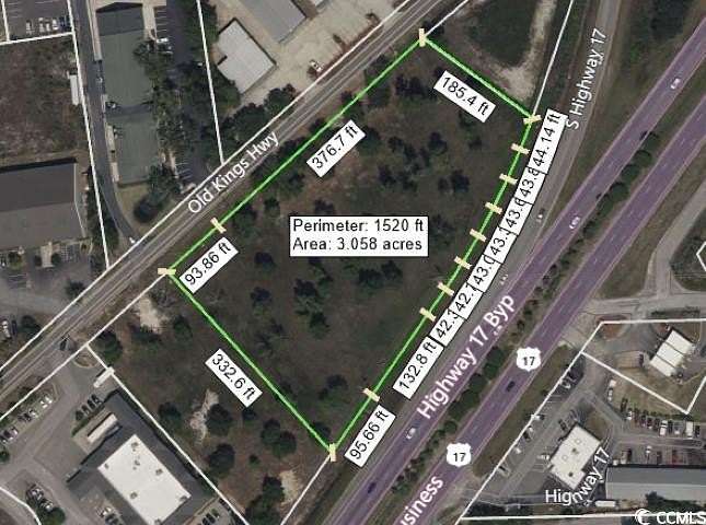 3 Acres of Commercial Land for Sale in Murrells Inlet, South Carolina