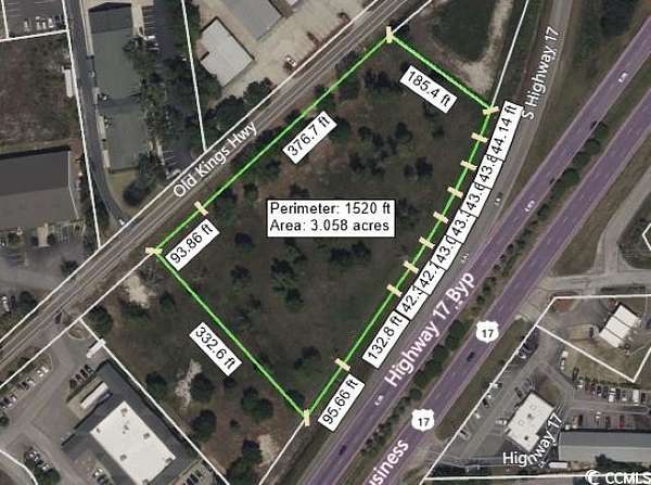 3 Acres of Commercial Land for Sale in Murrells Inlet, South Carolina