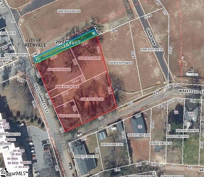 1 Acre of Mixed-Use Land for Sale in Greenville, South Carolina