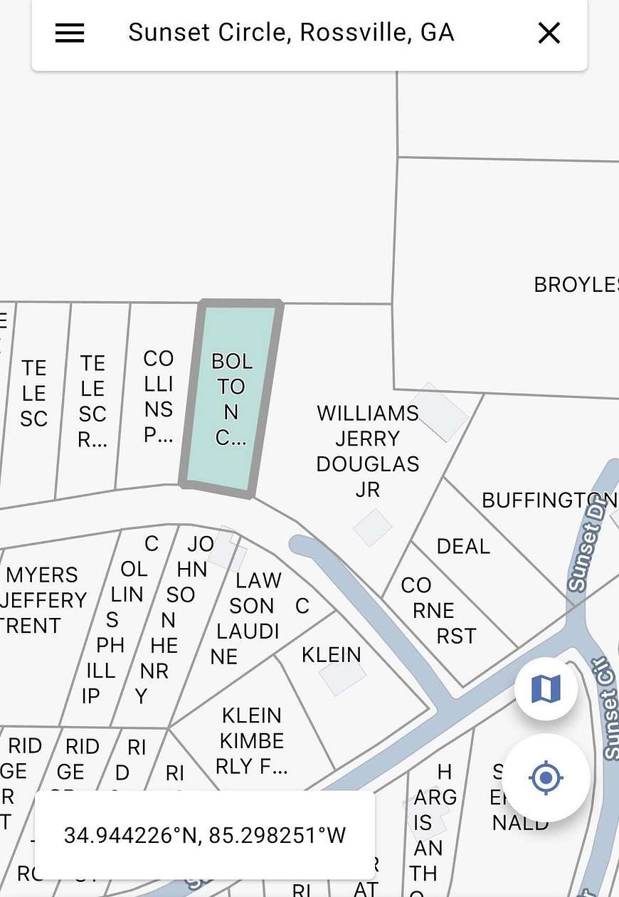 0.25 Acres of Residential Land for Sale in Rossville, Georgia