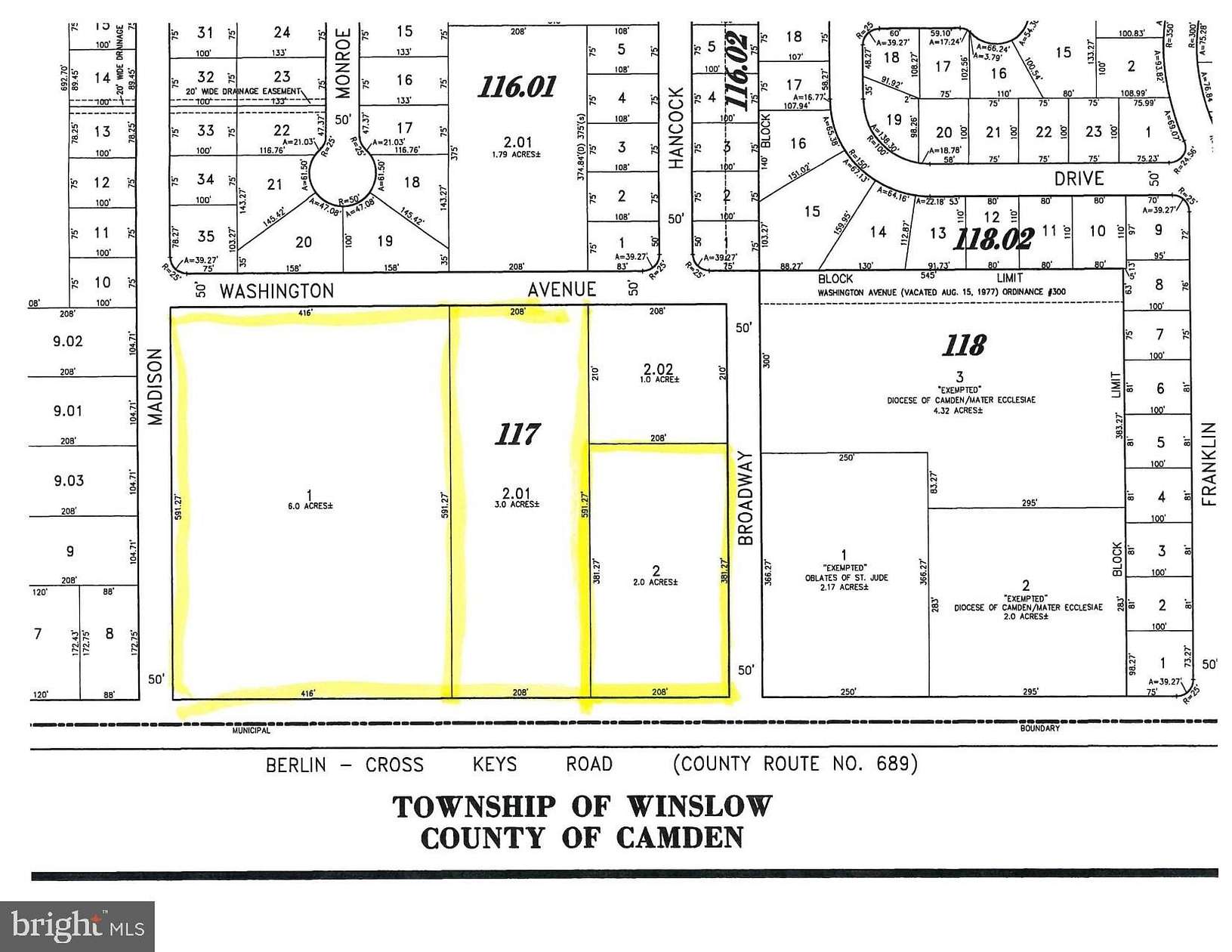 11 Acres of Commercial Land for Sale in Pine Hill, New Jersey