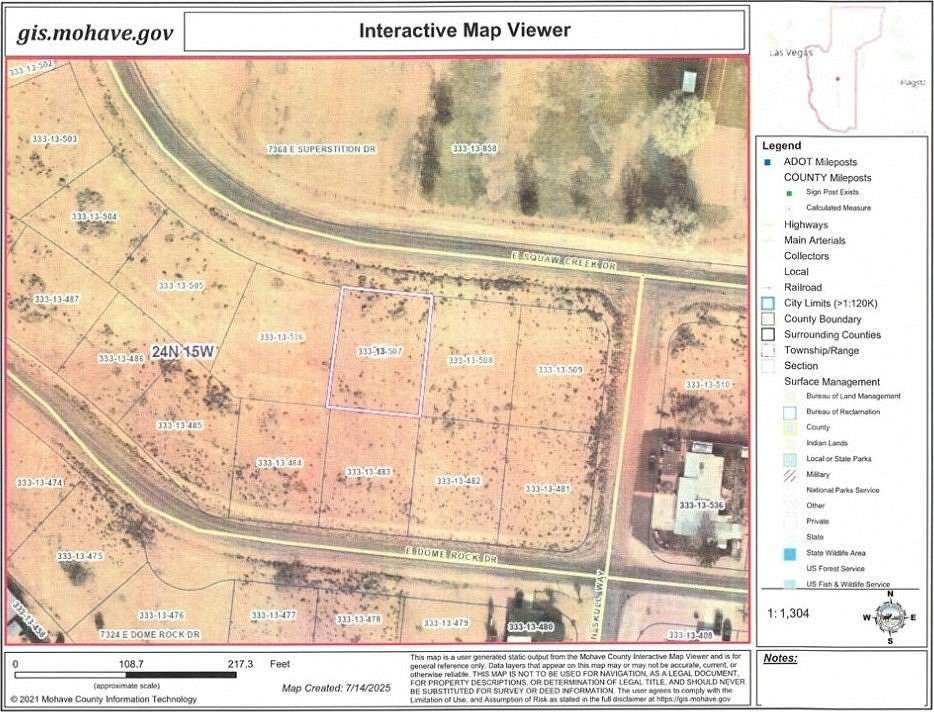 0.25 Acres of Residential Land for Sale in Kingman, Arizona