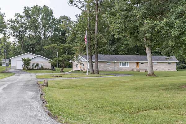 3 Acres of Land with Home for Sale in Mitchell, Indiana