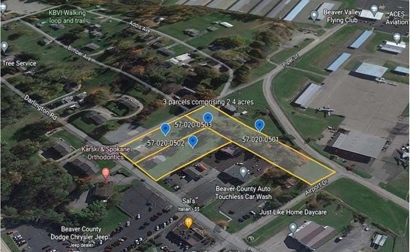2.4 Acres of Commercial Land for Sale in Beaver Falls, Pennsylvania