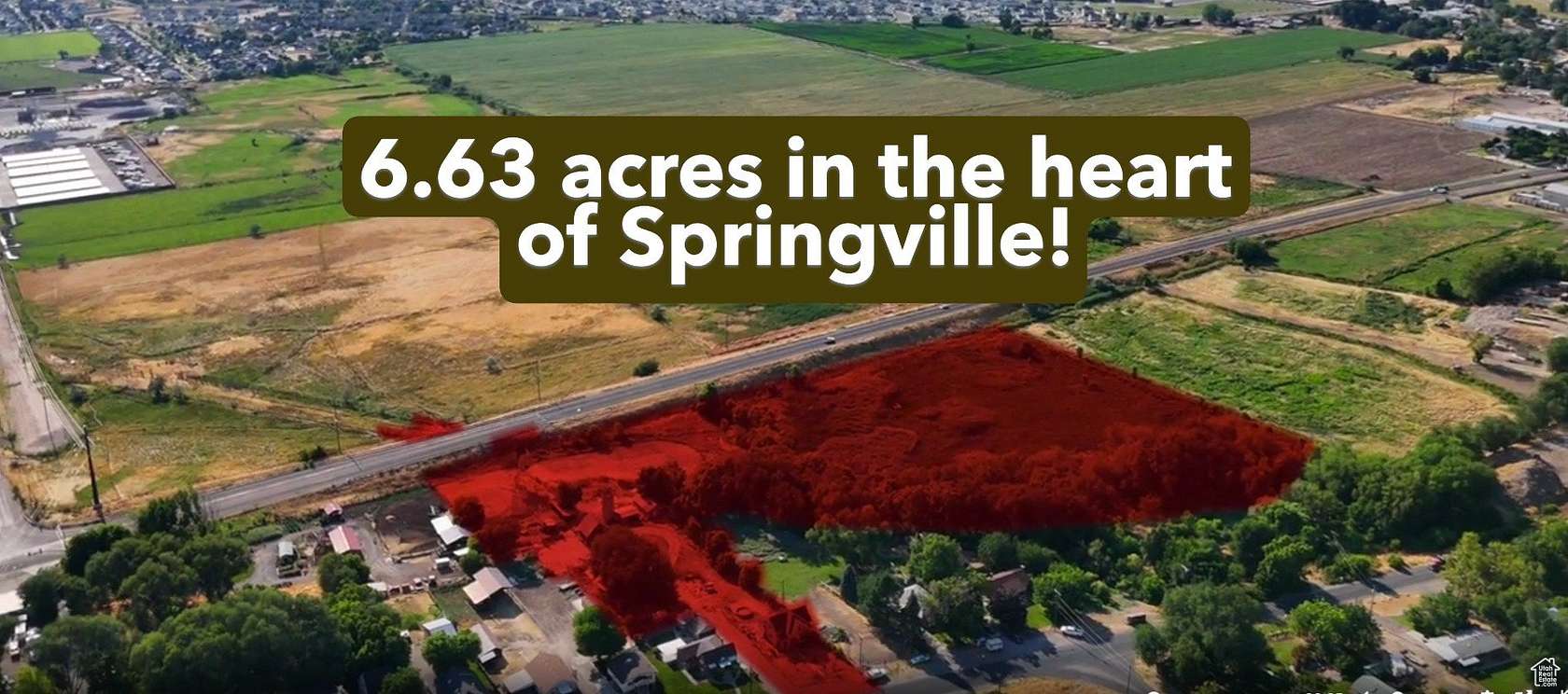 6.63 Acres of Land with Home for Sale in Springville, Utah