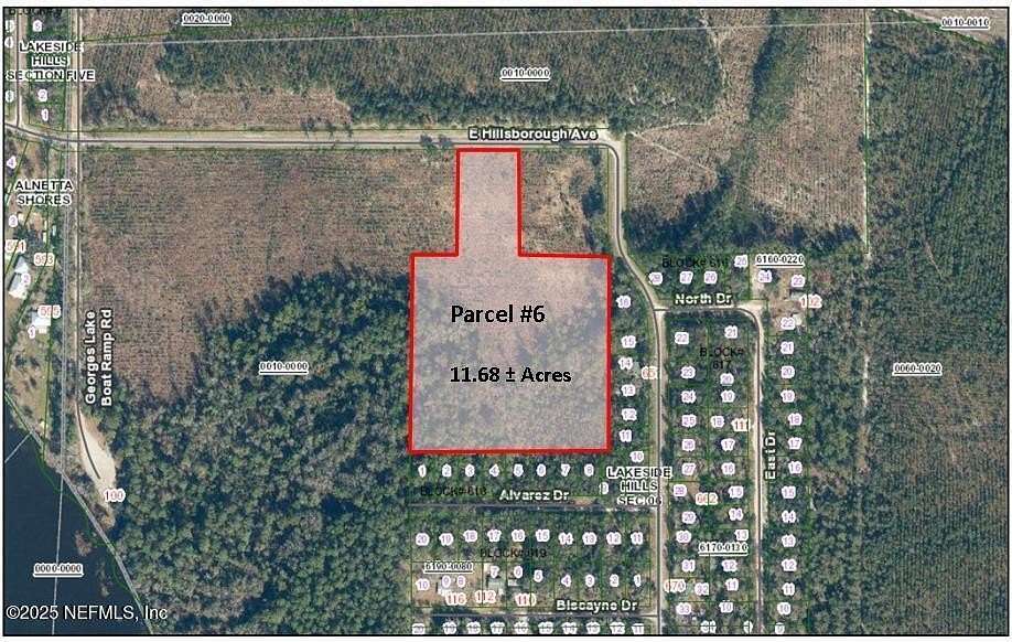11.7 Acres of Recreational Land for Sale in Florahome, Florida