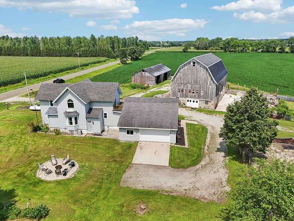 5.5 Acres of Land with Home for Sale in Reeseville, Wisconsin