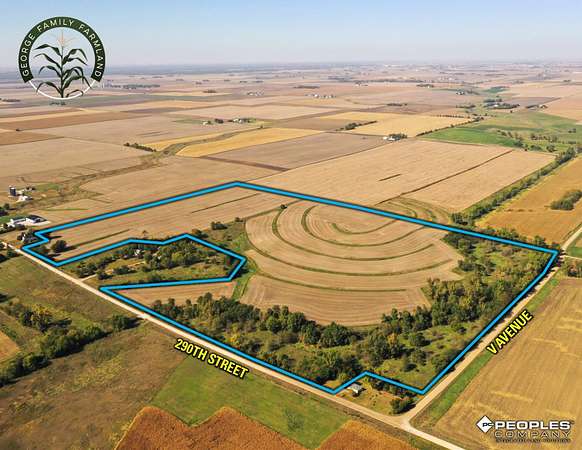 107 Acres of Recreational Land & Farm for Sale in Madrid, Iowa