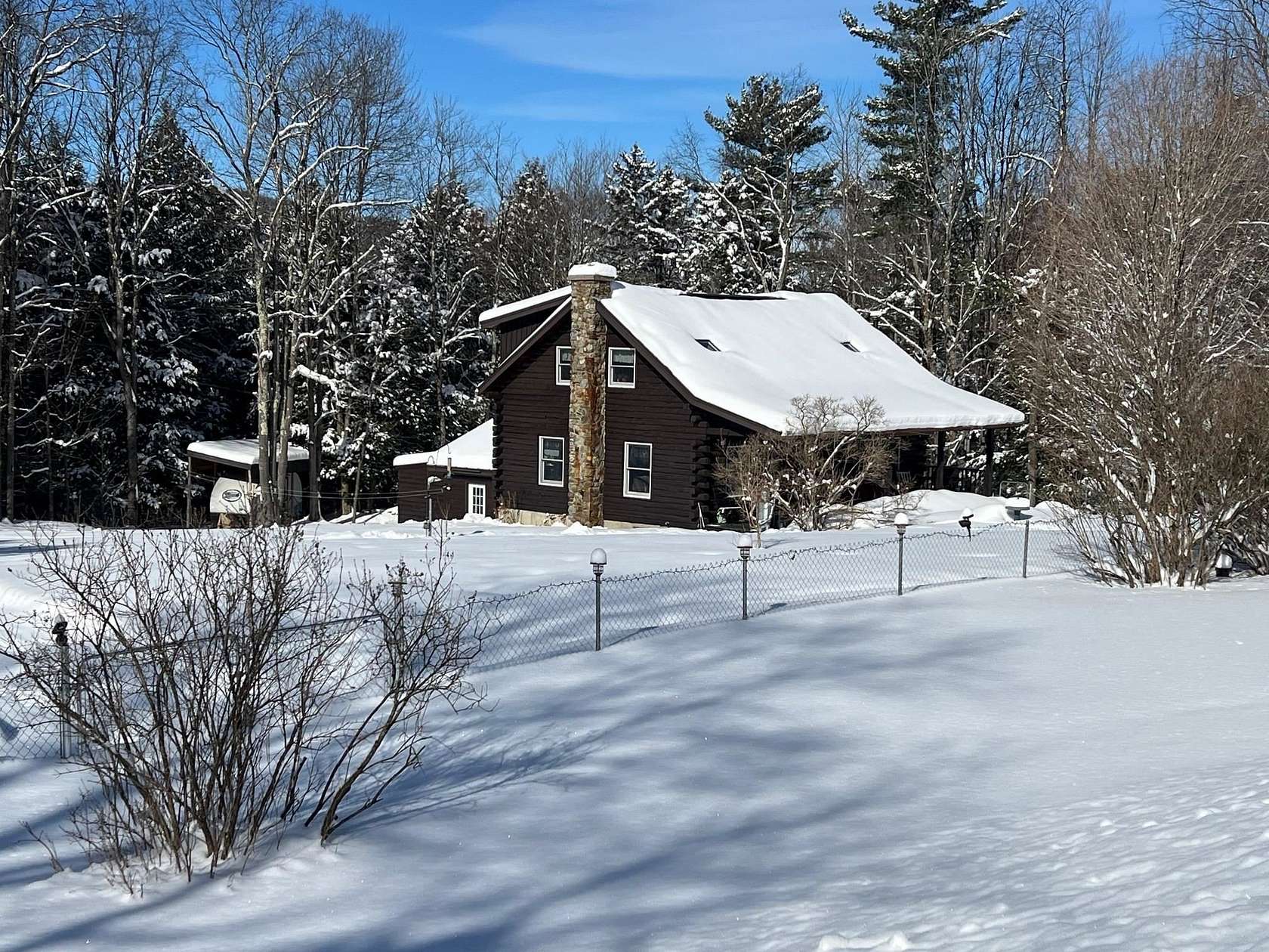 10.2 Acres of Recreational Land with Home for Sale in Bakersfield, Vermont