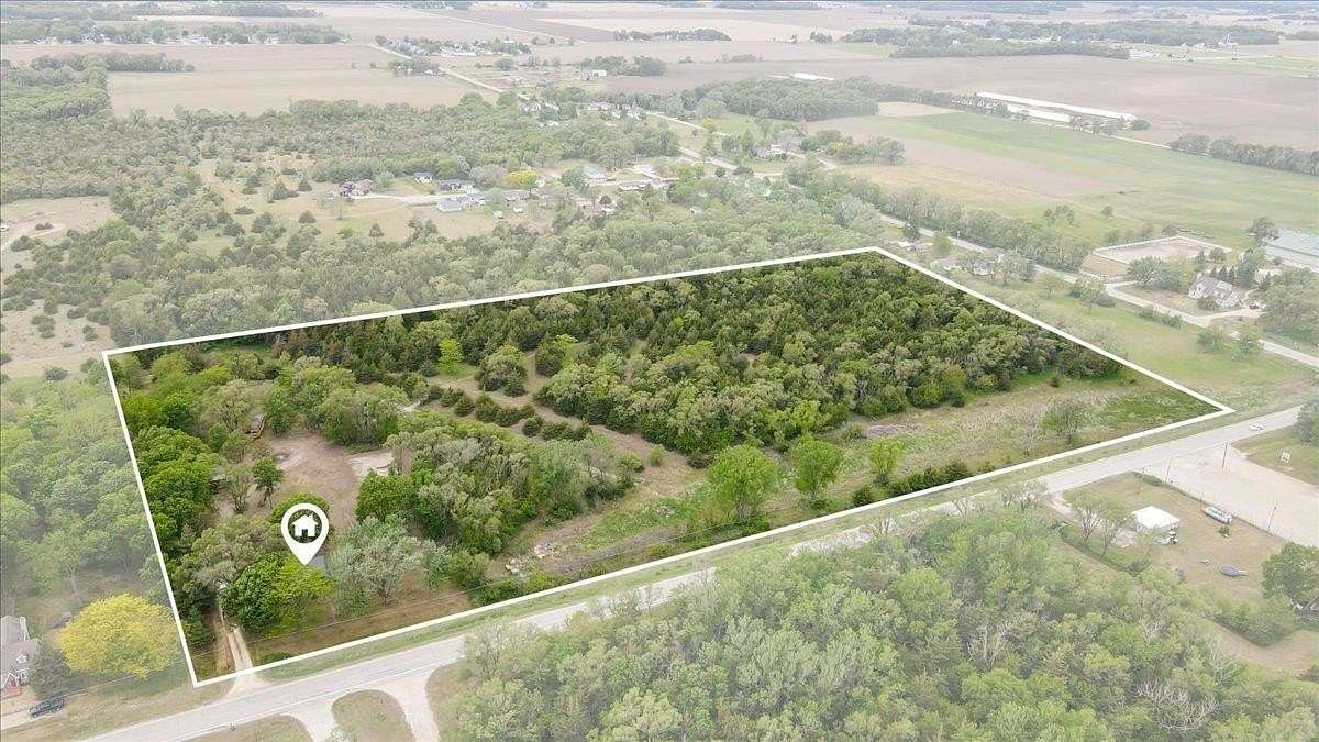11.7 Acres of Land with Home for Sale in Cedar Falls, Iowa