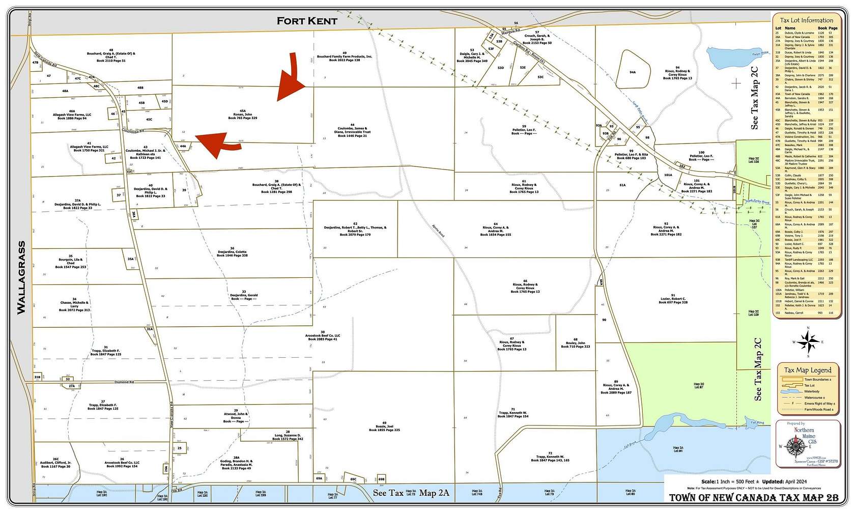 99 Acres of Agricultural Land for Sale in New Canada Town, Maine