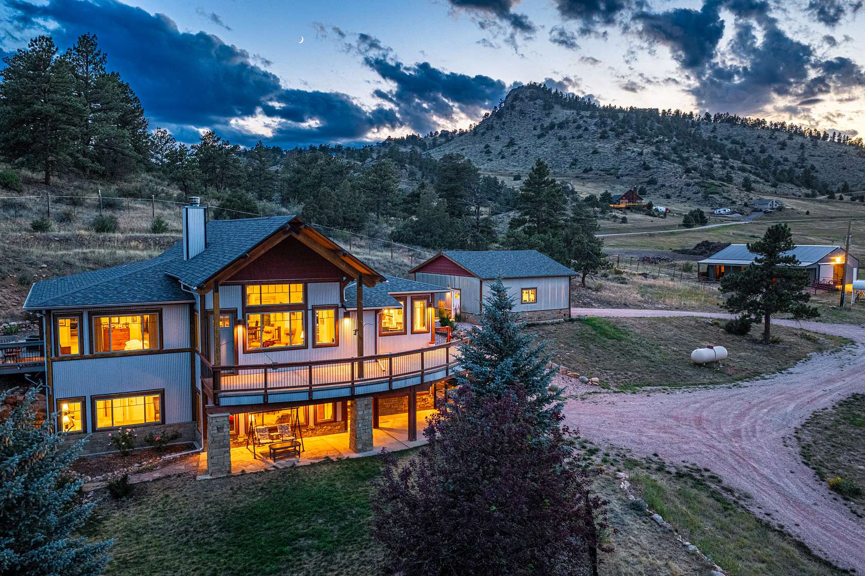 57.3 Acres of Recreational Land with Home for Sale in Livermore, Colorado