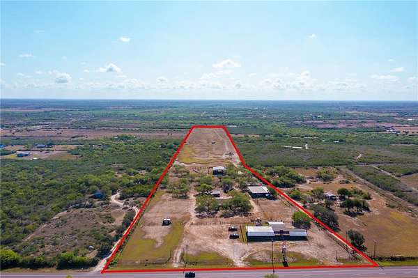 18.1 Acres of Improved Mixed-Use Land for Sale in Orange Grove, Texas