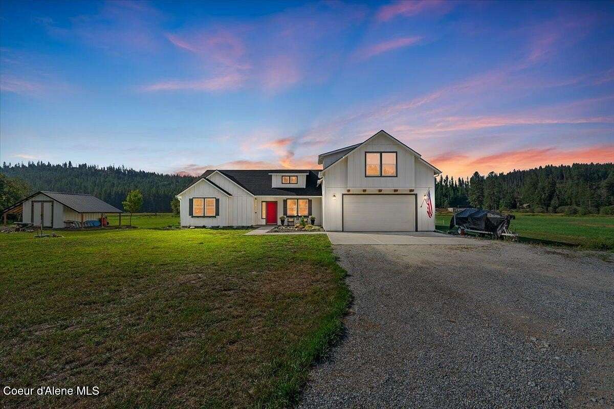 6.5 Acres of Residential Land with Home for Sale in Athol, Idaho