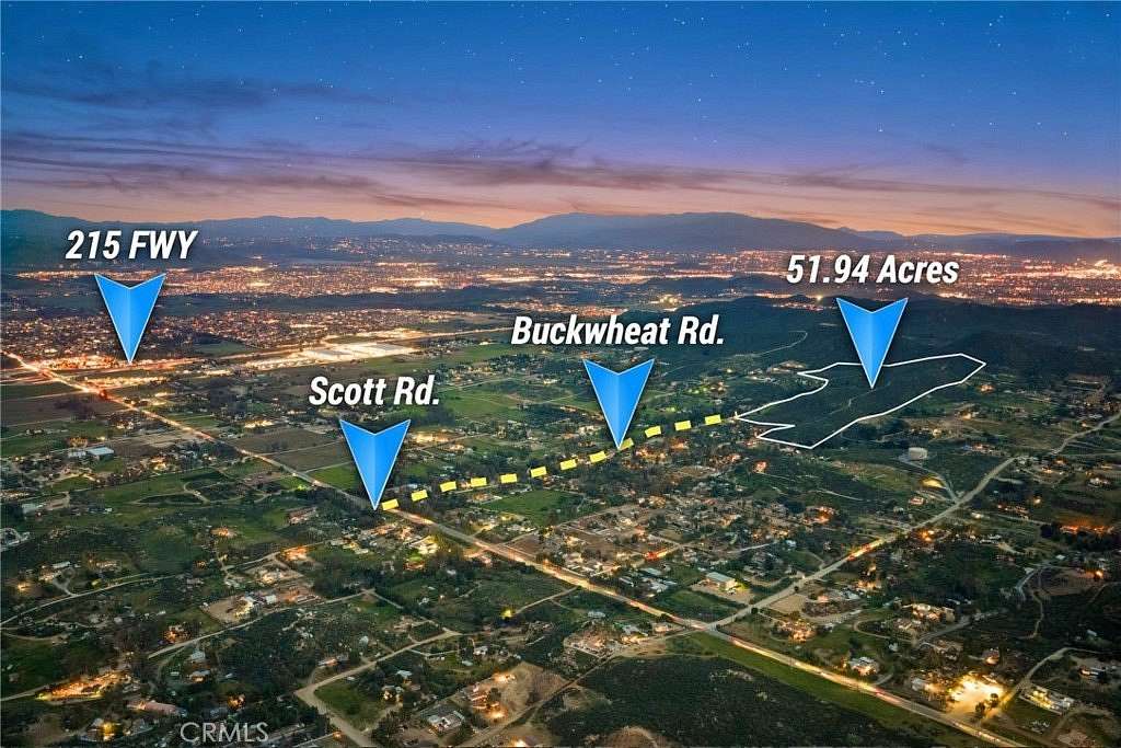 52 Acres of Land for Sale in Menifee, California