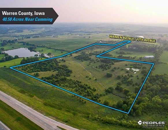 40.6 Acres of Recreational Land & Farm for Sale in Cumming, Iowa