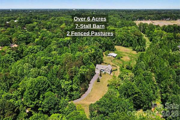 6.63 Acres of Land with Home for Sale in Mooresville, North Carolina