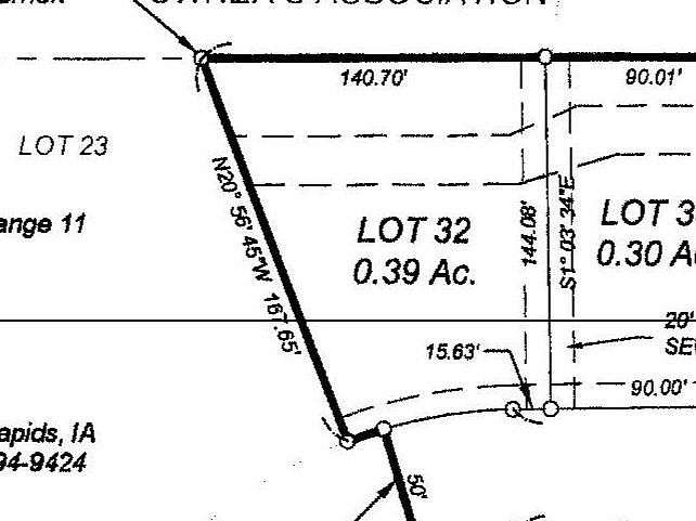 0.39 Acres of Residential Land for Sale in Ely, Iowa