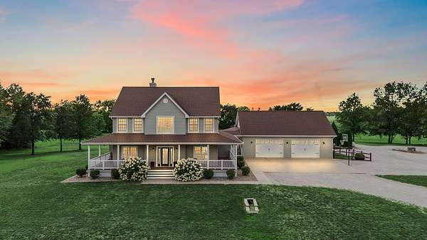 4.16 Acres of Residential Land with Home for Sale in Wheatfield, Indiana