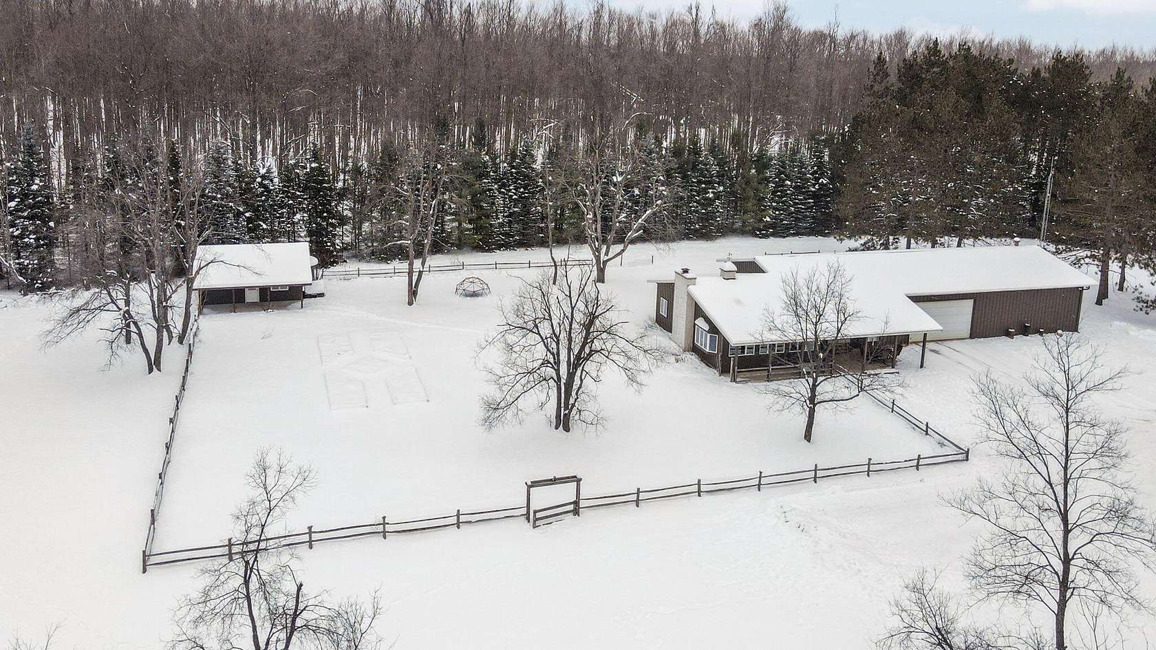 80 Acres of Recreational Land with Home for Sale in Vanderbilt, Michigan