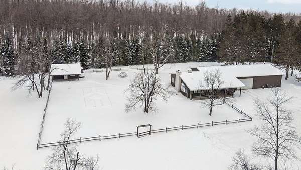 80 Acres of Recreational Land with Home for Sale in Vanderbilt, Michigan