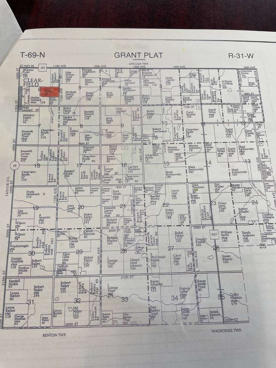 78.5 Acres of Agricultural Land for Sale in Diagonal, Iowa
