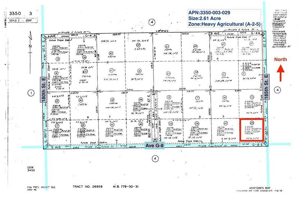 2.6 Acres of Land for Sale in Lancaster, California