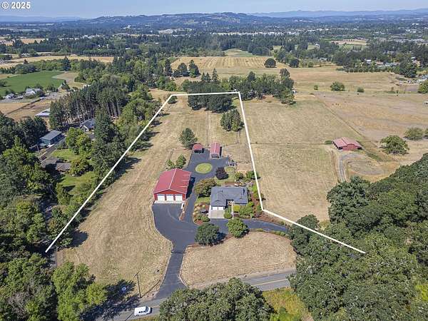 9.3 Acres of Residential Land with Home for Sale in Newberg, Oregon