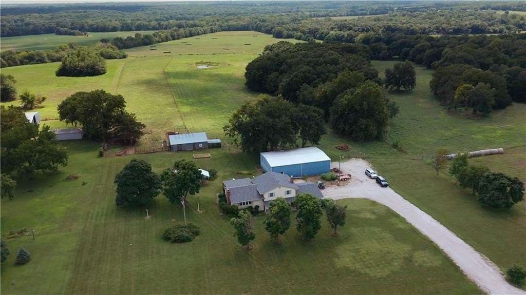 62.4 Acres of Agricultural Land with Home for Sale in Osawatomie, Kansas