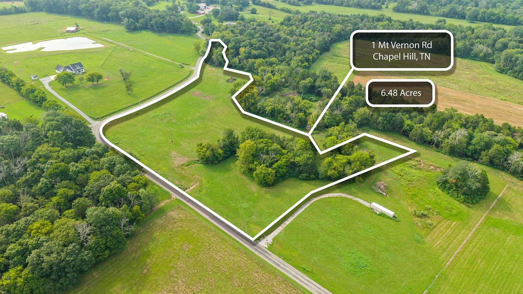 6.54 Acres of Residential Land for Sale in Chapel Hill, Tennessee