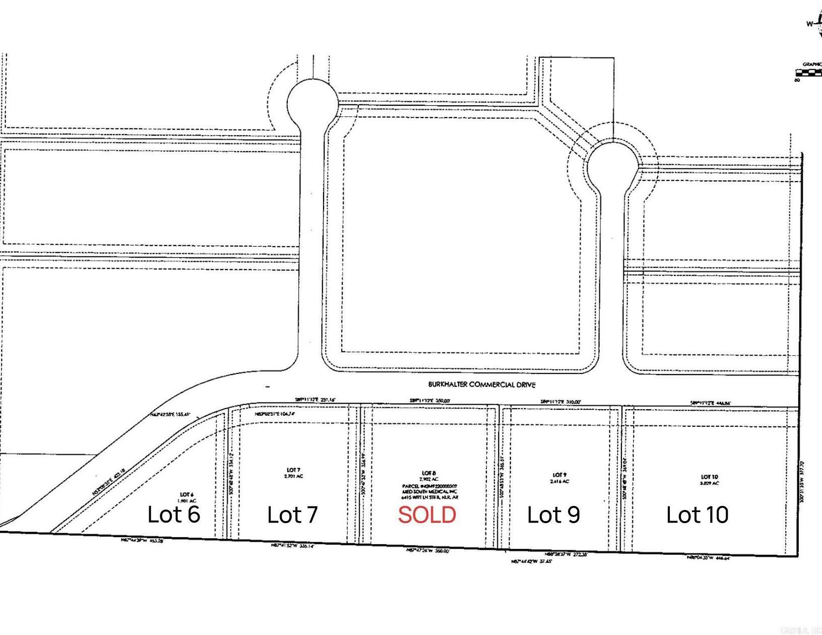 2.7 Acres of Commercial Land for Sale in North Little Rock, Arkansas