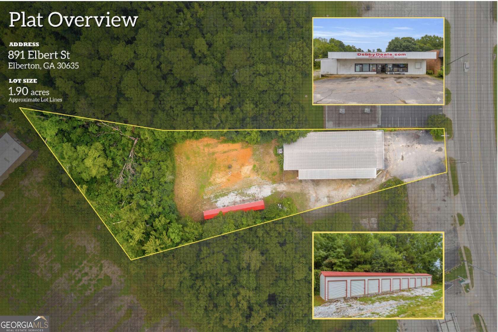 2 Acres of Improved Commercial Land for Sale in Elberton, Georgia