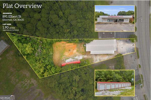 2 Acres of Improved Commercial Land for Sale in Elberton, Georgia