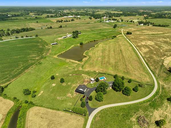 65 Acres of Land with Home for Sale in Harrodsburg, Kentucky
